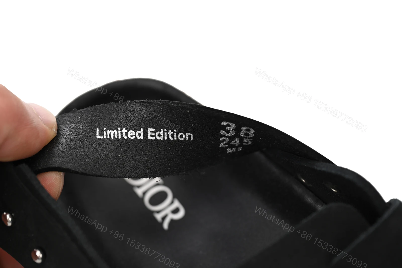 View 8 of Dior by Birkenstock Tokio Mule Black 3SA116ZSD_H900