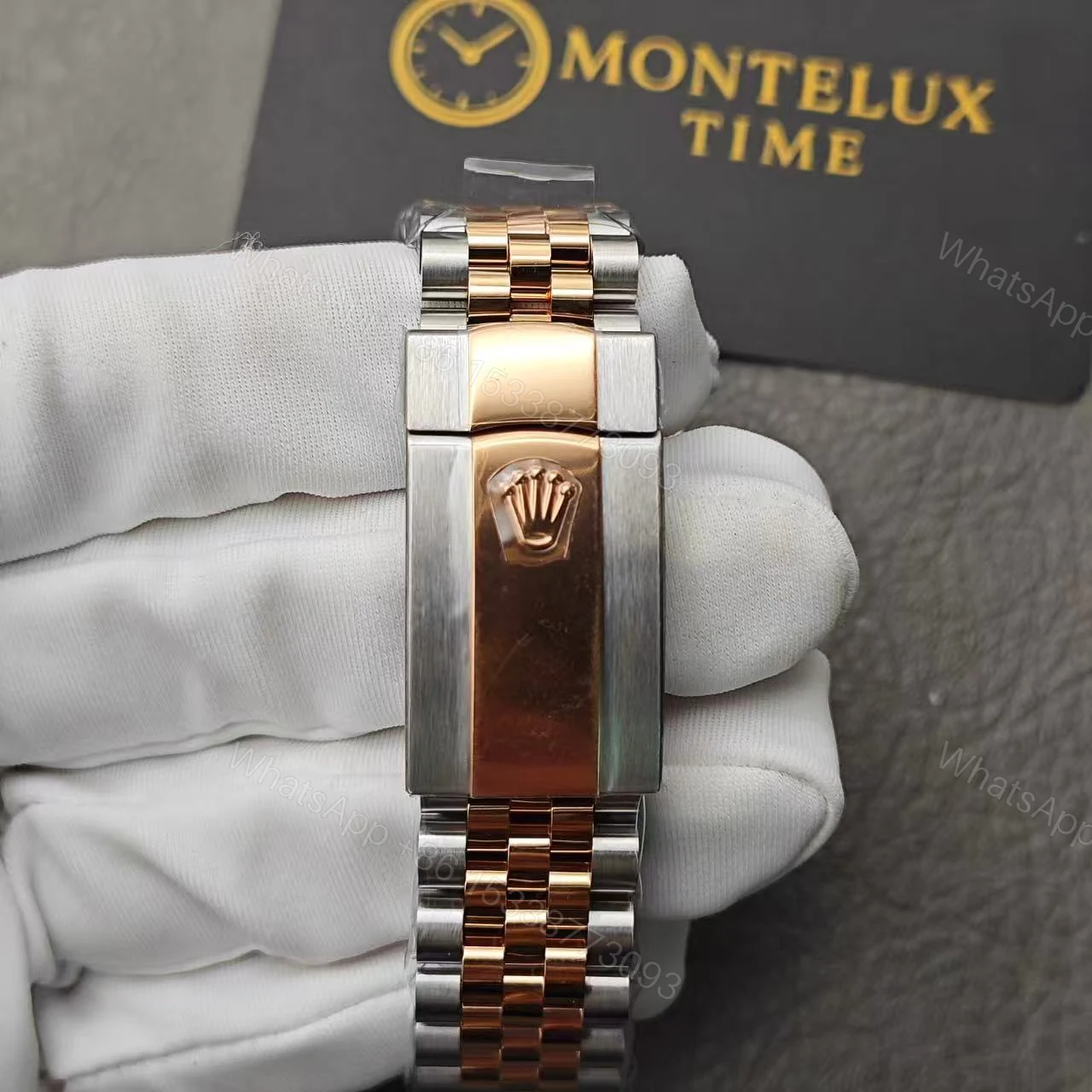 View 7 of Rolex Datejust 126331 Everose Gold Automatic Chocolate Dial Jubilee Replica