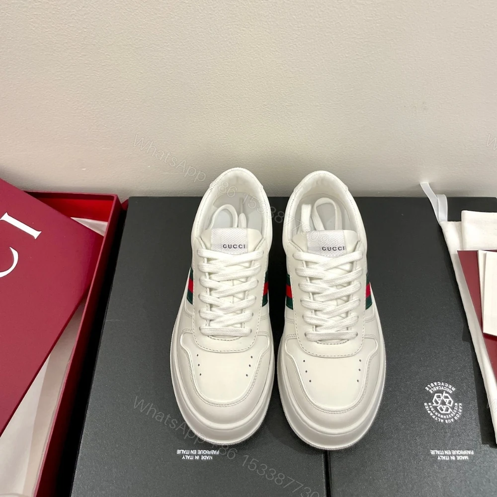 View 3 of Gucci Women Chunky Trainers White Leather