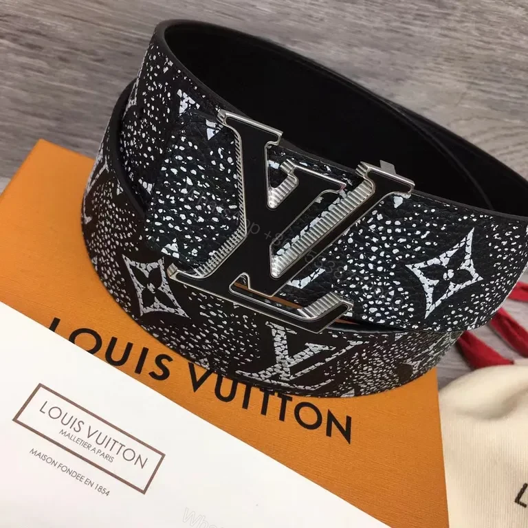 View 2 of Bold Monogram Belt: Elevating Everyday Luxury Accessory