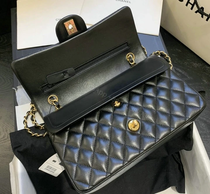 View 5 of Chanel Classic 11.12 Black Handbag A01112