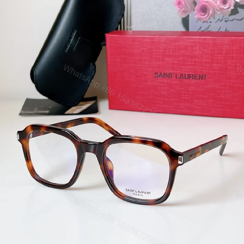 View 4 of Bold Black Acetate Square Eyewear with Luxury Detailing