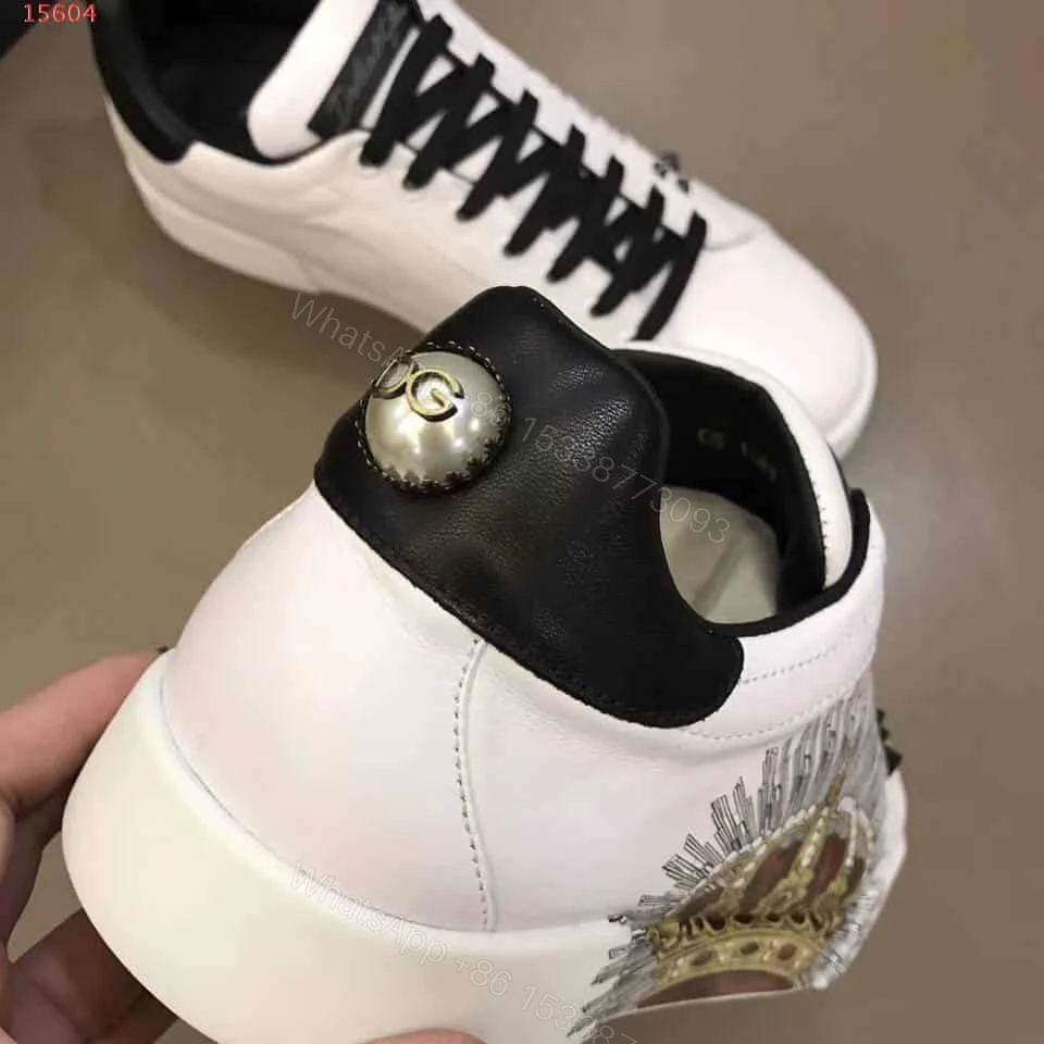 View 5 of DOLCE & GABBANA PRINTED CALFSKIN PORTOFINO SNEAKERS – DG9