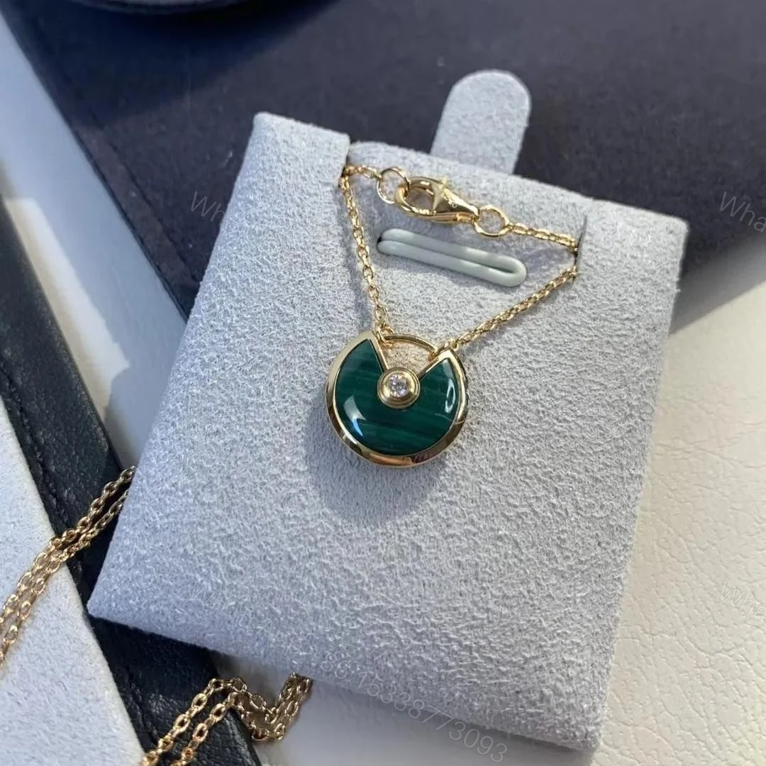 Cartier Amulette Necklace, Malachite — view 1