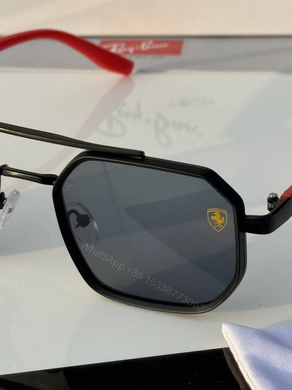 View 5 of First Copy RayBan 8820 Black Sunglasses