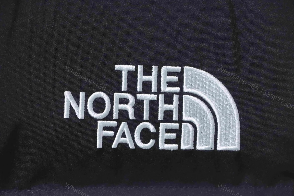 View 8 of TheNorthFace Large checkered down jacket 'White Black'