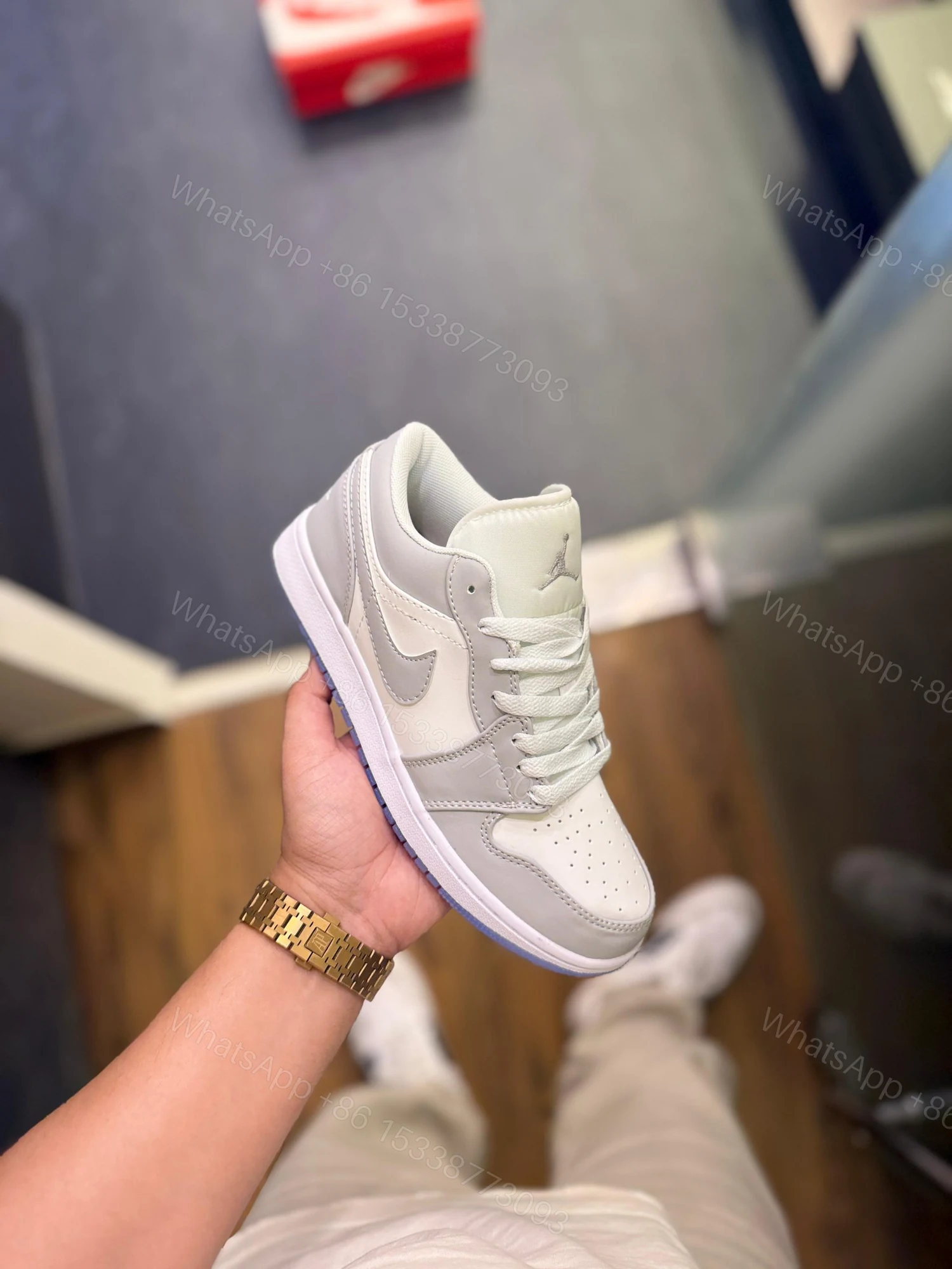 View 2 of FIRST COPY Air Jordans Retro 1 Wolf Grey
