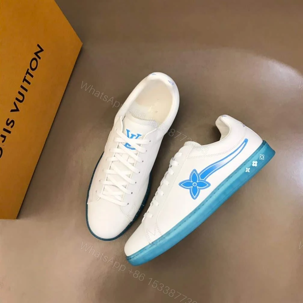 View 10 of Louis Vuitton Luxembourg Samothrace Trainers In Marine – LSVT276