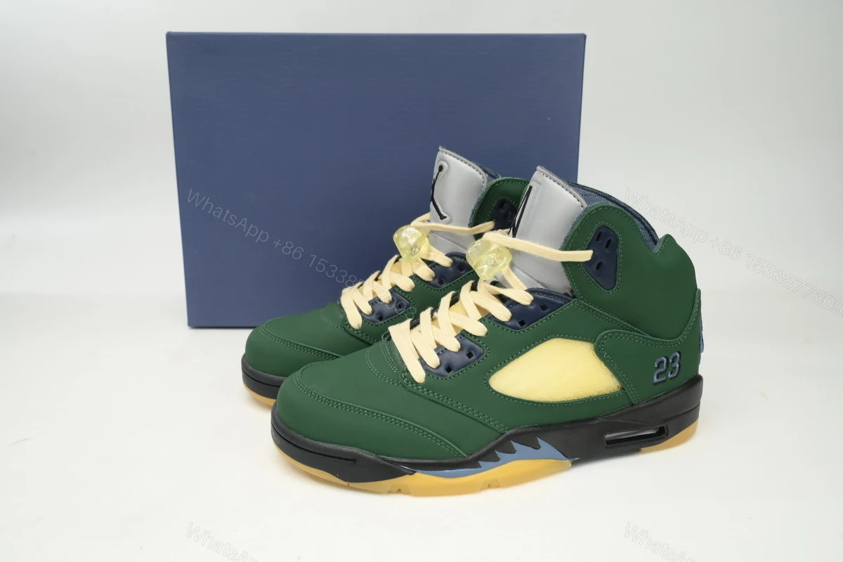 View 10 of Air Jordan 5 Navy Green” FZ5758-003