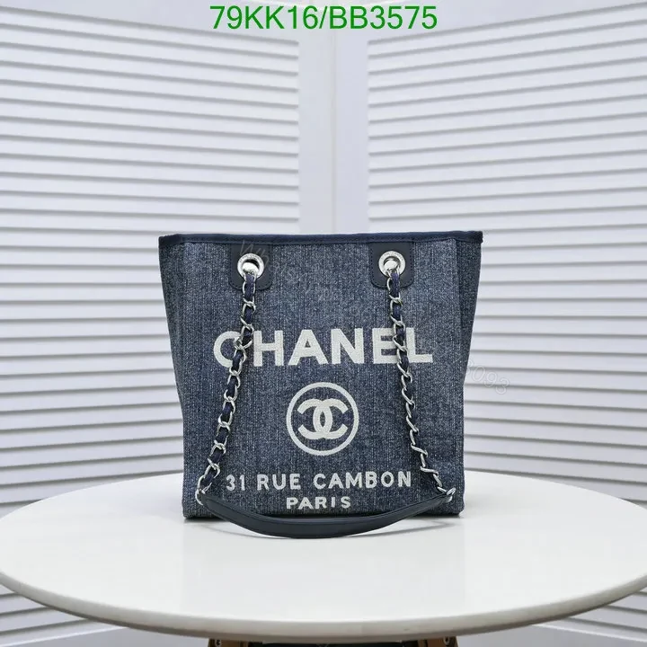 View 11 of Chanel Deauville Chain Black Tote Bag QL854 – Trendy and Functional