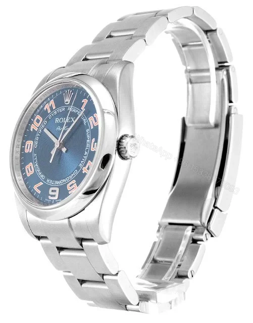 View 2 of Replica Rolex Air-King Blue Dial 114200