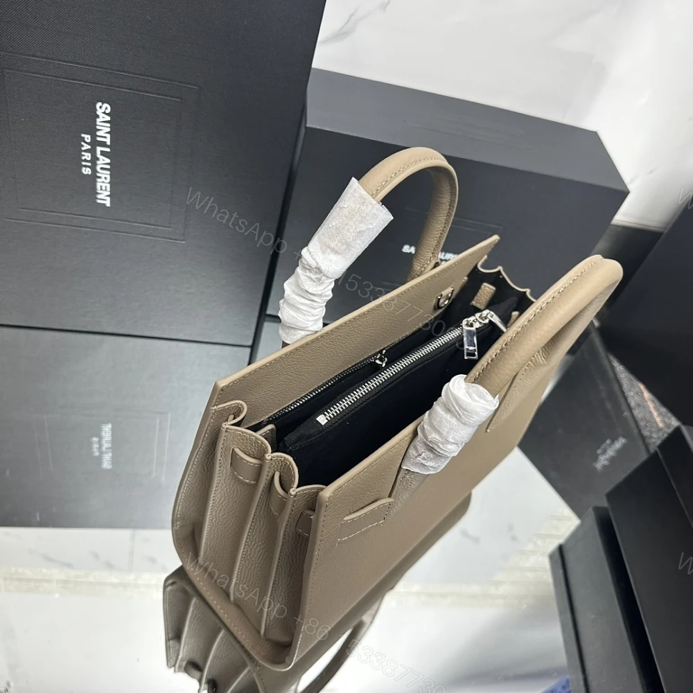 View 5 of Saint Laurent Sac De Jour Baby In Grained Beige 26Cm
