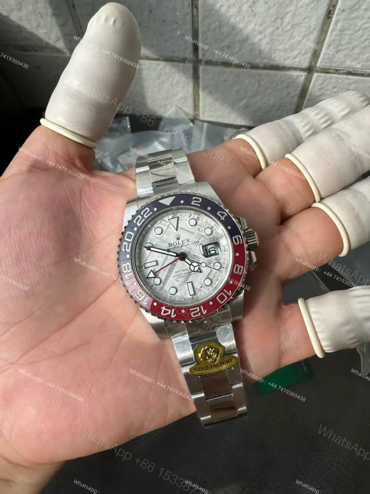 View 17 of Rolex Super Clone Watches 1:1 Meteorite GMT-Master II 126719BLRO Weighted Edition
