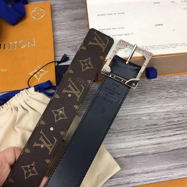View 2 of LOUIS VUITTON PYRAMIDE FRAME 40MM REVERSIBLE BELT – B165