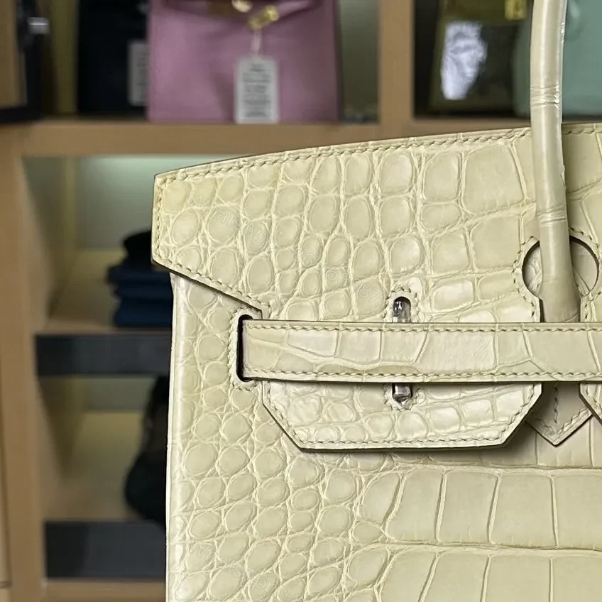 View 5 of Hermes Birkin 35cm Crocodile Leather Gold Hardware