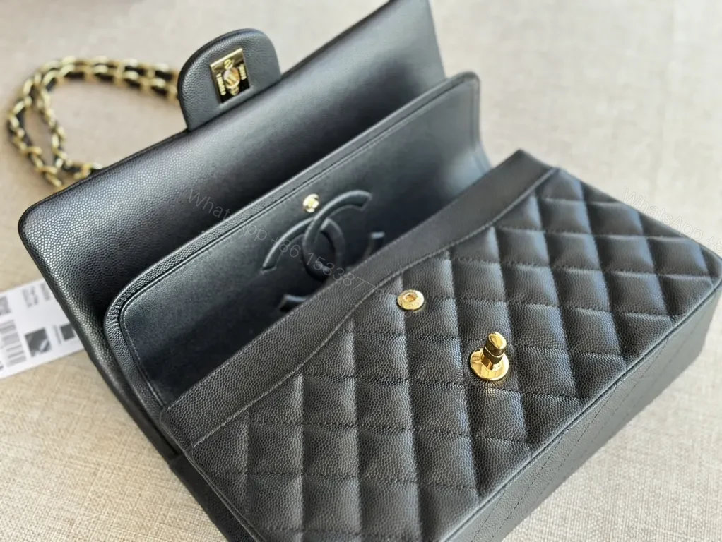 View 4 of Chic Quilted Chain Bag: Black Calfskin Luxury, Compact Prospective Allure