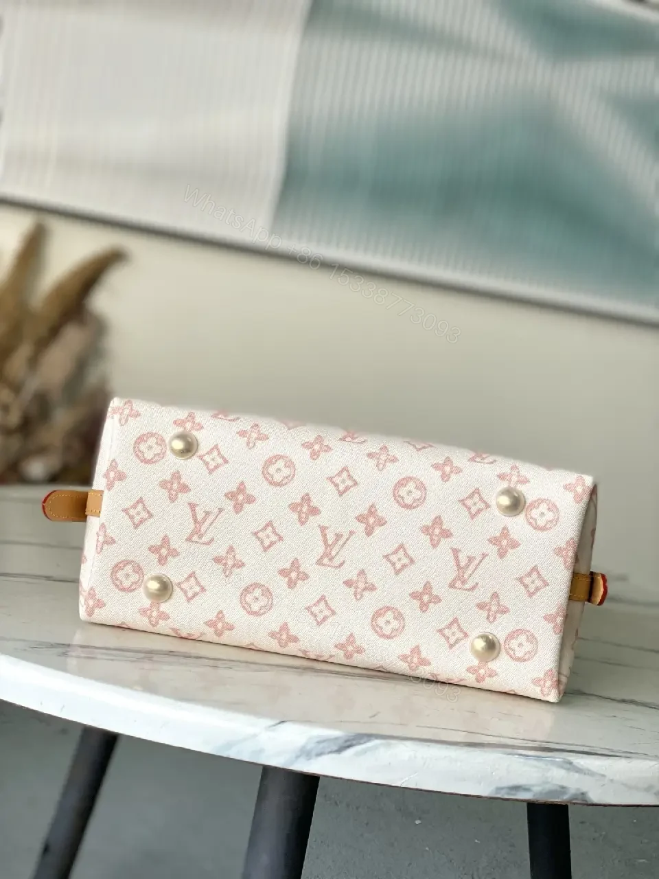 View 6 of Soft Pink Monogram Hobo Bag: Everyday Luxe Delight