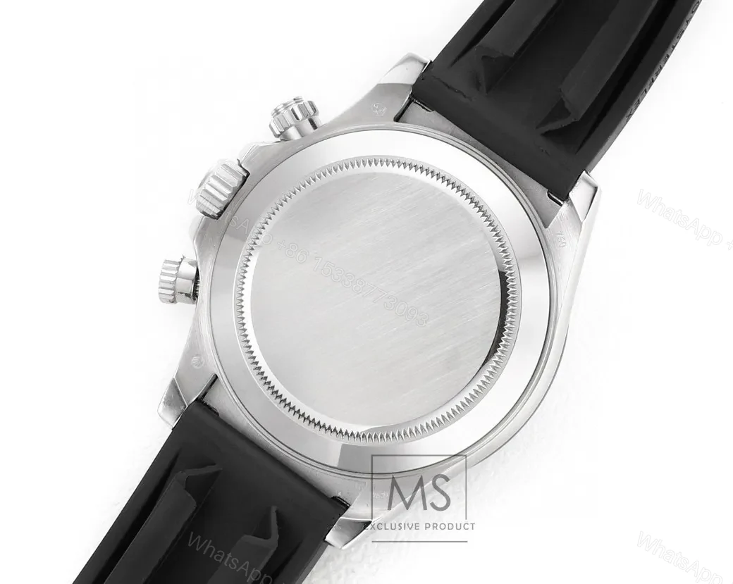 View 8 of GM Factory Clean Factory Rolex Daytona Black Rubber Strap Watch
