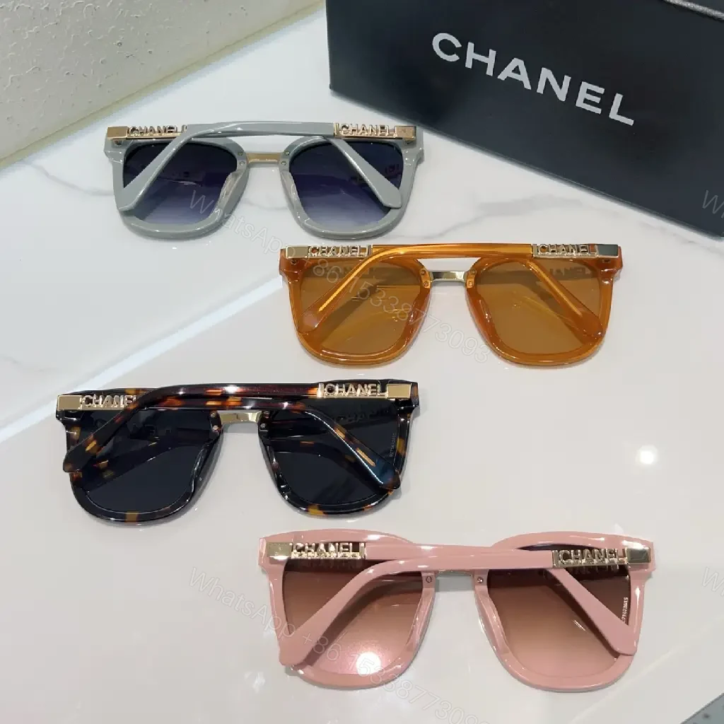 View 4 of Grayscale Sunglasses: Cat-Eye Square, Gold Bridge, Gradient Lenses