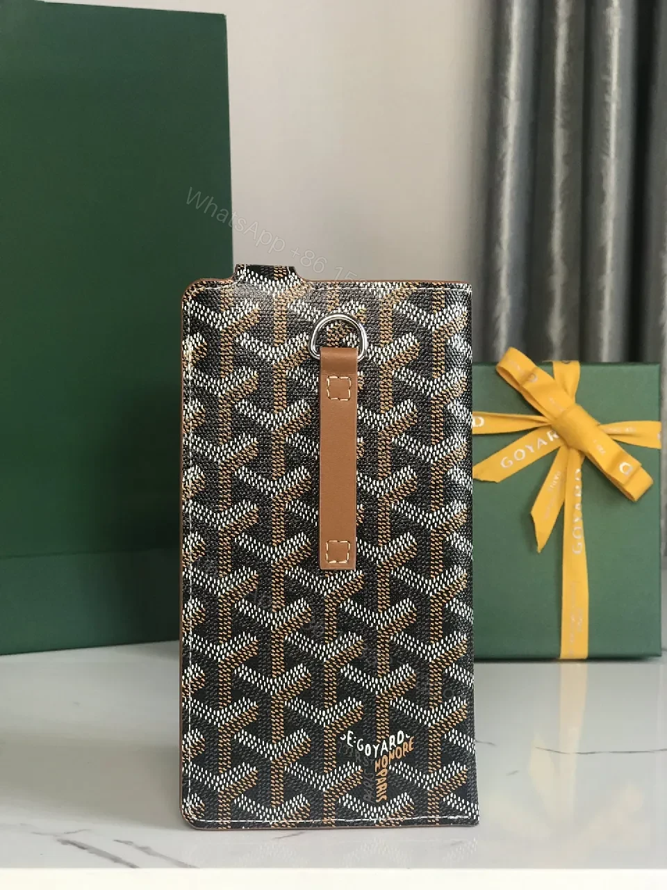 View 2 of Signature Cardholder Organizer: Monogram Canvas Case, Leather Trim, Slim