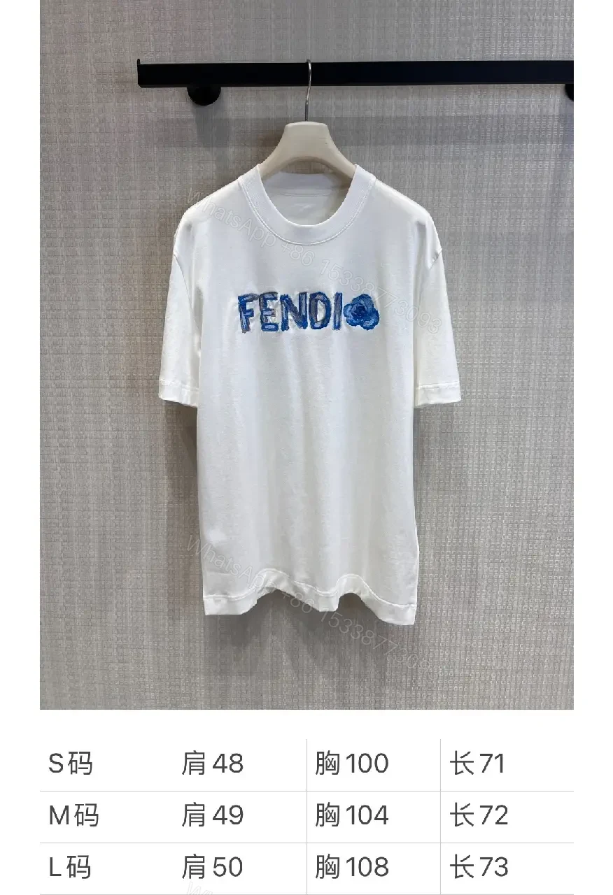 View 4 of Minimalist White Tee with Luxe Embroidered Logo, Casual-Ready Top