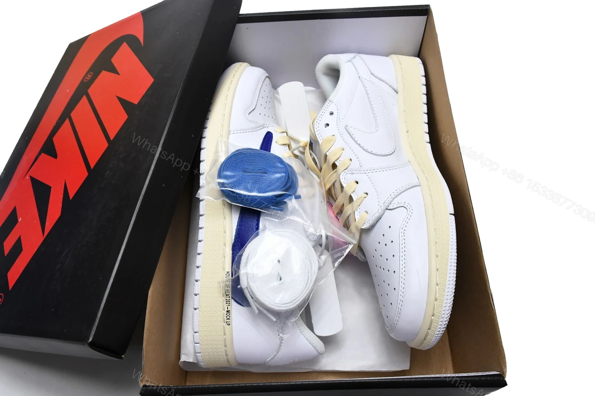 Travis Scott x Air Jordan 1 Low WhiteBlue DM6839-186 — view 2