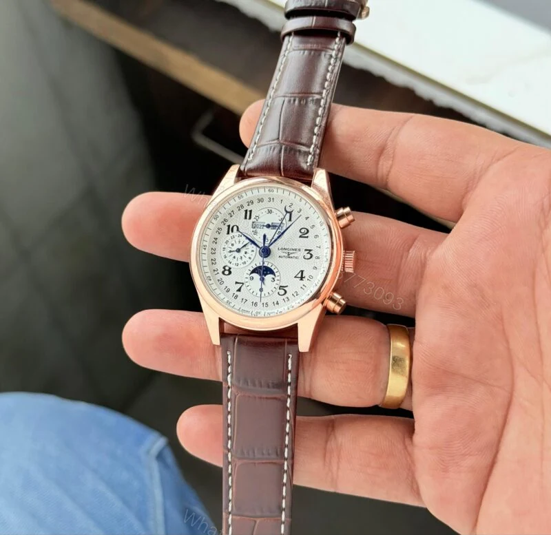 View 2 of Longines Master Moon Phase 42mm Brown Dial Automatic