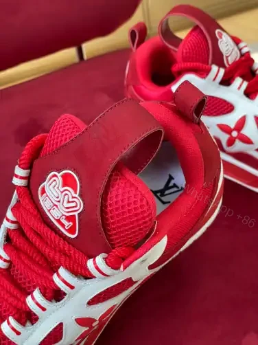 View 7 of LOUIS VUITTON SKATE SNEAKERS IN RED – LSVT390