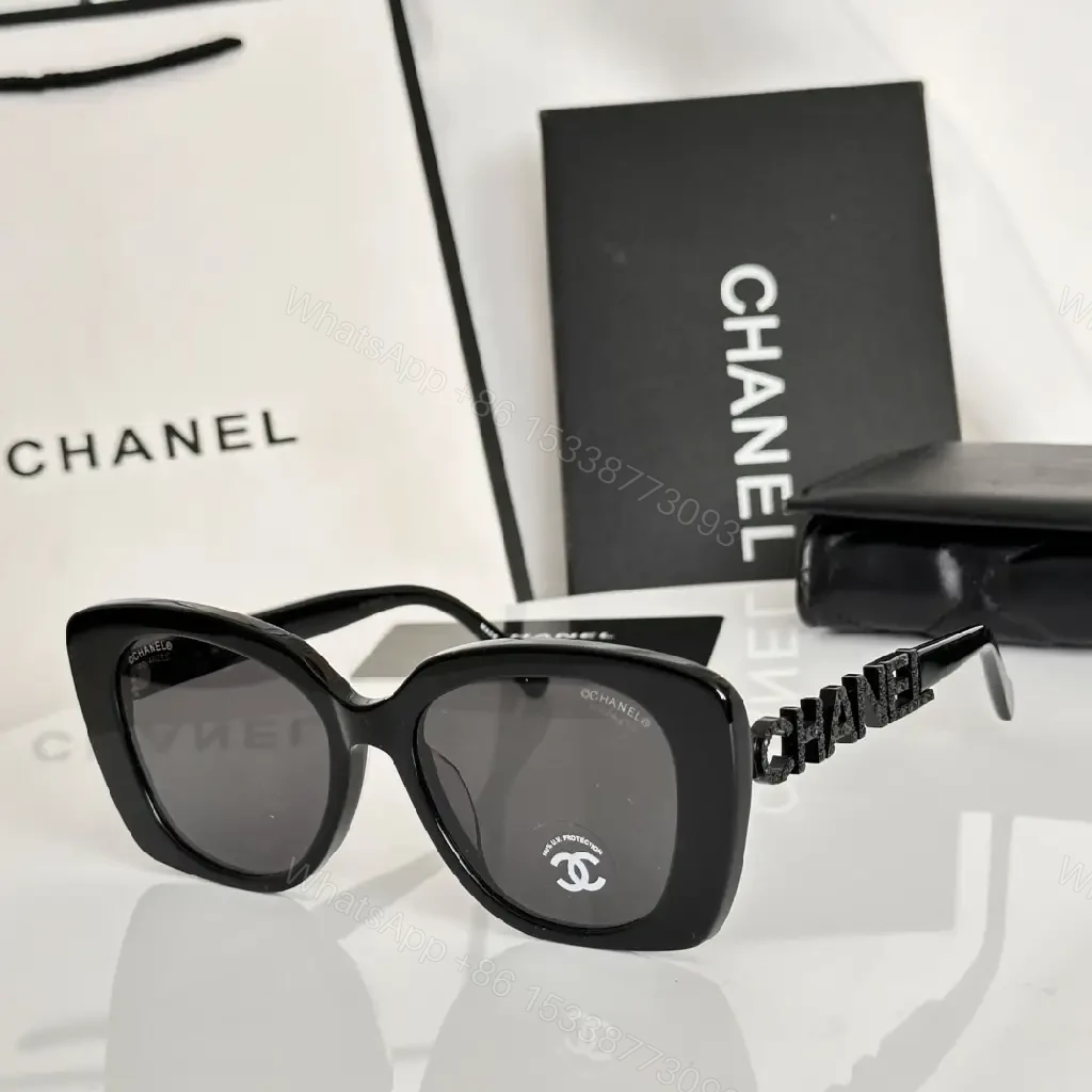 View 3 of Bold Black Acetate Sunglasses — Oversized, Signature Design, UV400 Protection