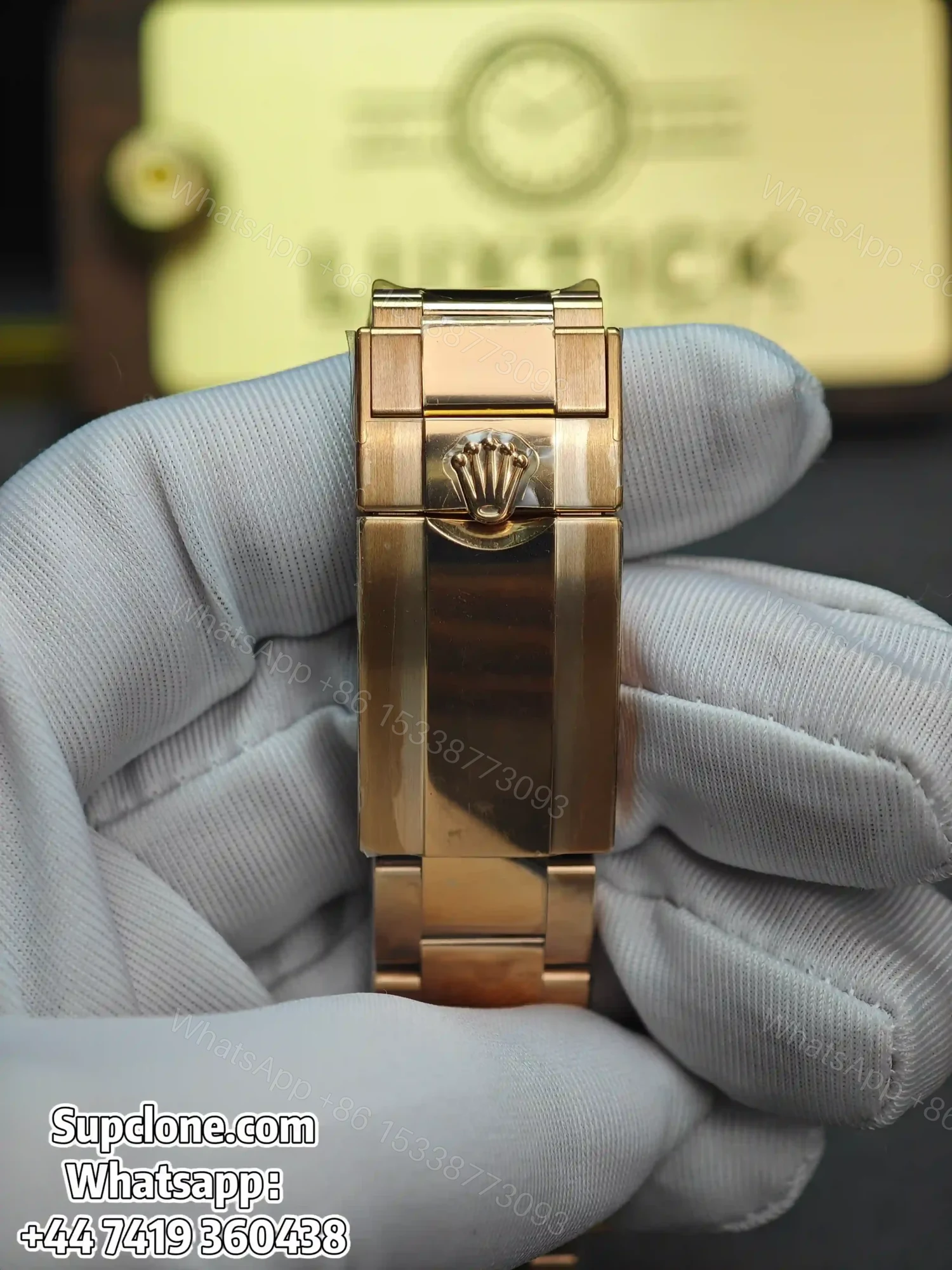 View 14 of Rolex Super Clone Watches 1:1 Full Gold Root Beer GMT-Master II 126715CHNR 3285 Movement