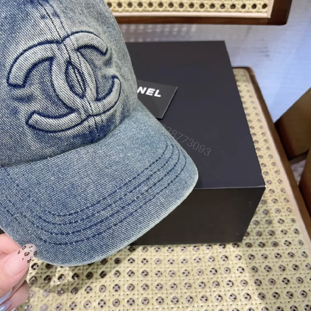 View 9 of Denim Cap — Subtle Luxury, Iconic Twist, Everyday Wear