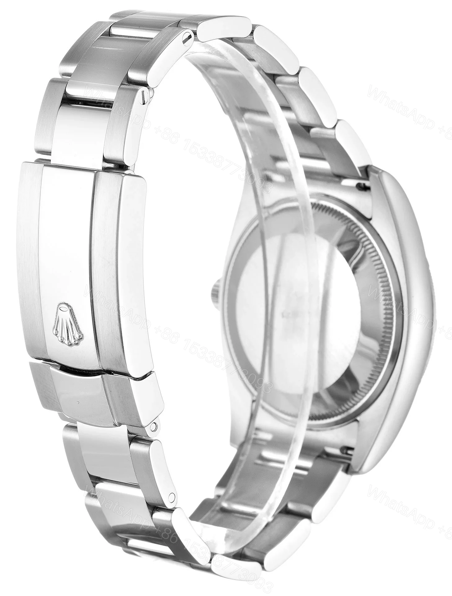 View 3 of Replica Rolex Oyster Perpetual Date Silver Dial 115210 34 mm