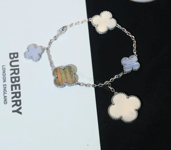 View 2 of Van Cleef Magic Alhambra 5-Motif Bracelet 9068