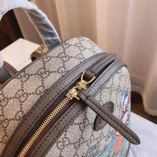 View 5 of Gucci x Disney Brown Donald Duck Small Backpack
