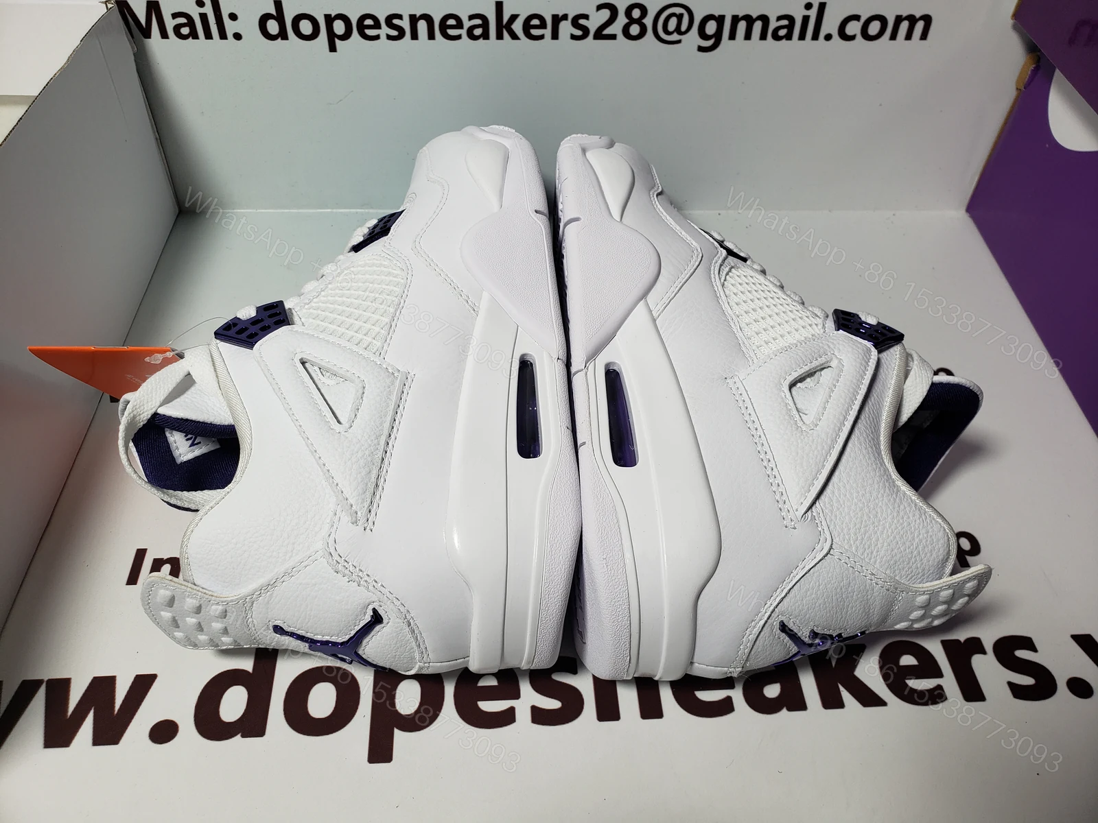View 4 of Air Jordan 4 Retro Purple Metallic CT8527-115 (Top Quality)