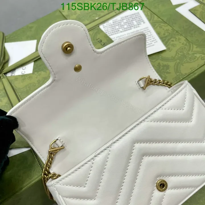 View 26 of Gucci Super Mini Bag in Beige Matelassé Chevron Leather 476433