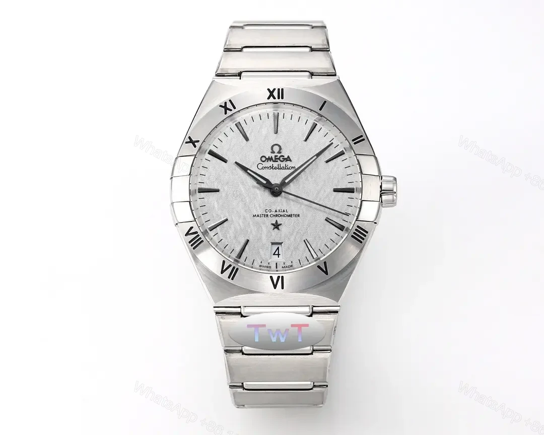 Omega Constellation Star Series 5th Generation Ceramic Bezel Watch Silver Dial Stainless Steel Bracelet 41mm — view 1