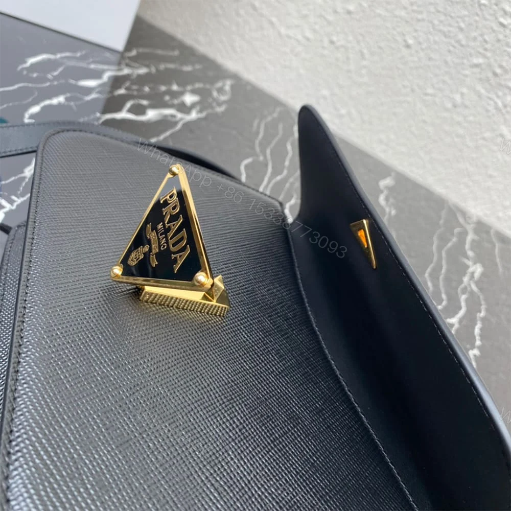 View 7 of Prada Saffiano leather flap shoulder bag(HIGH-END GRADE)
