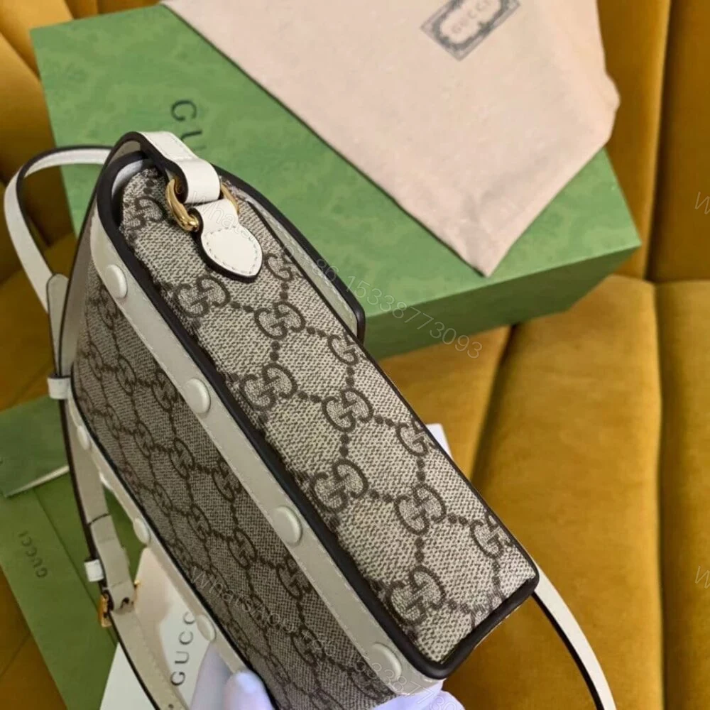 View 4 of Gucci Horsebit 1955 Mini Bag White 17Cm 625615 92TCG 9761
