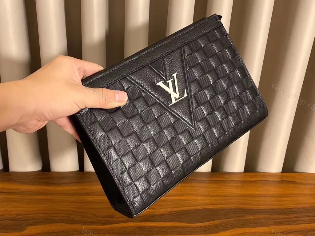 View 6 of Chic Damier Clutch Wallet: LV-Inspired, Card Organizer