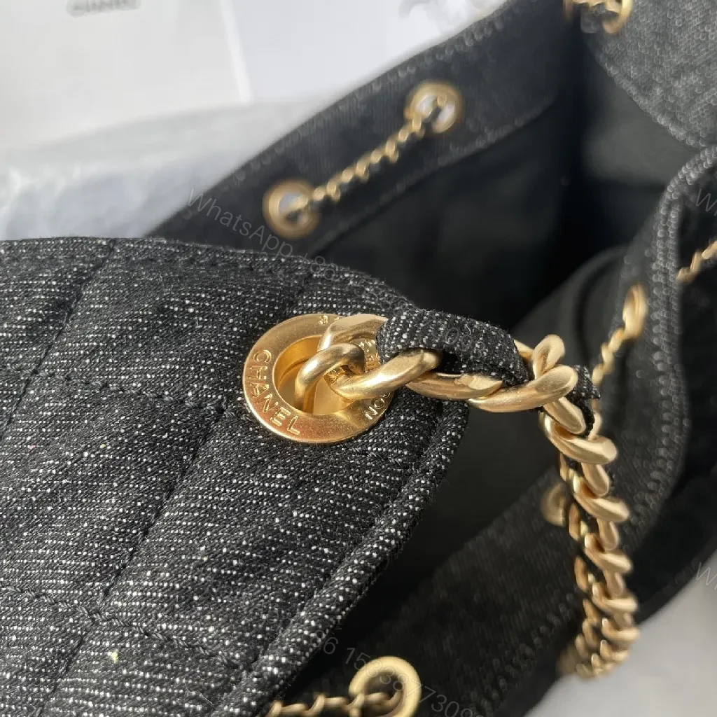 View 6 of Structured Quilted Luxury Bag with Gold Hardware