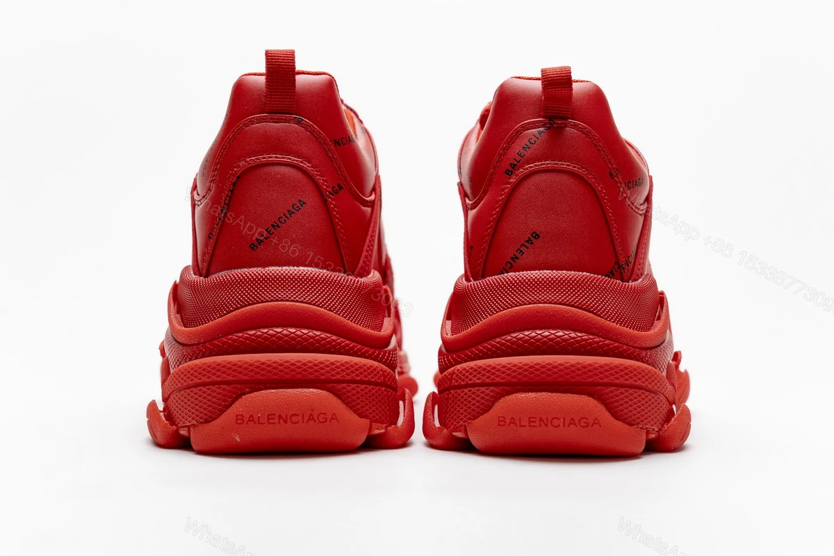 View 3 of Balenciaga Triple S Letter Bright Red 524039 W2FA1 7632