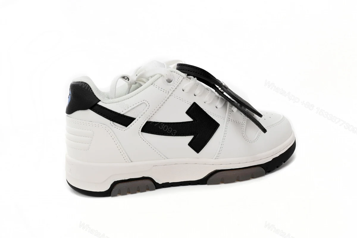 View 8 of OFF-WHITE Out Of Office OOO 30 MM Low Tops Black White Blue OMIA189C99LEA0040110