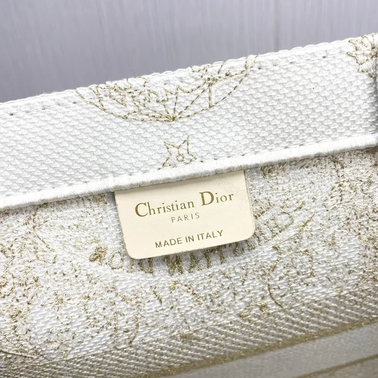 View 9 of Iconic Dior-Inspired Tote: Textured Canvas Luxury Tote