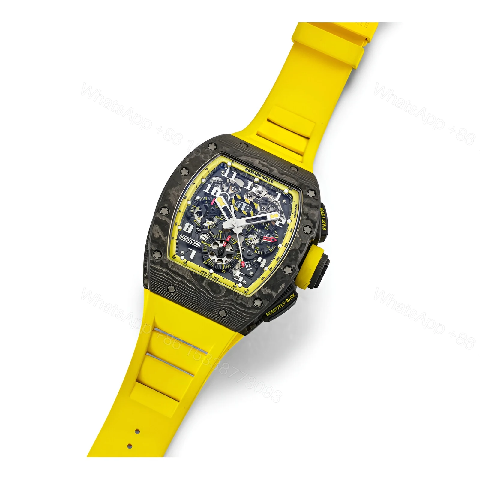 View 3 of Richard Mille RM11-03 Yellow Storm Replica