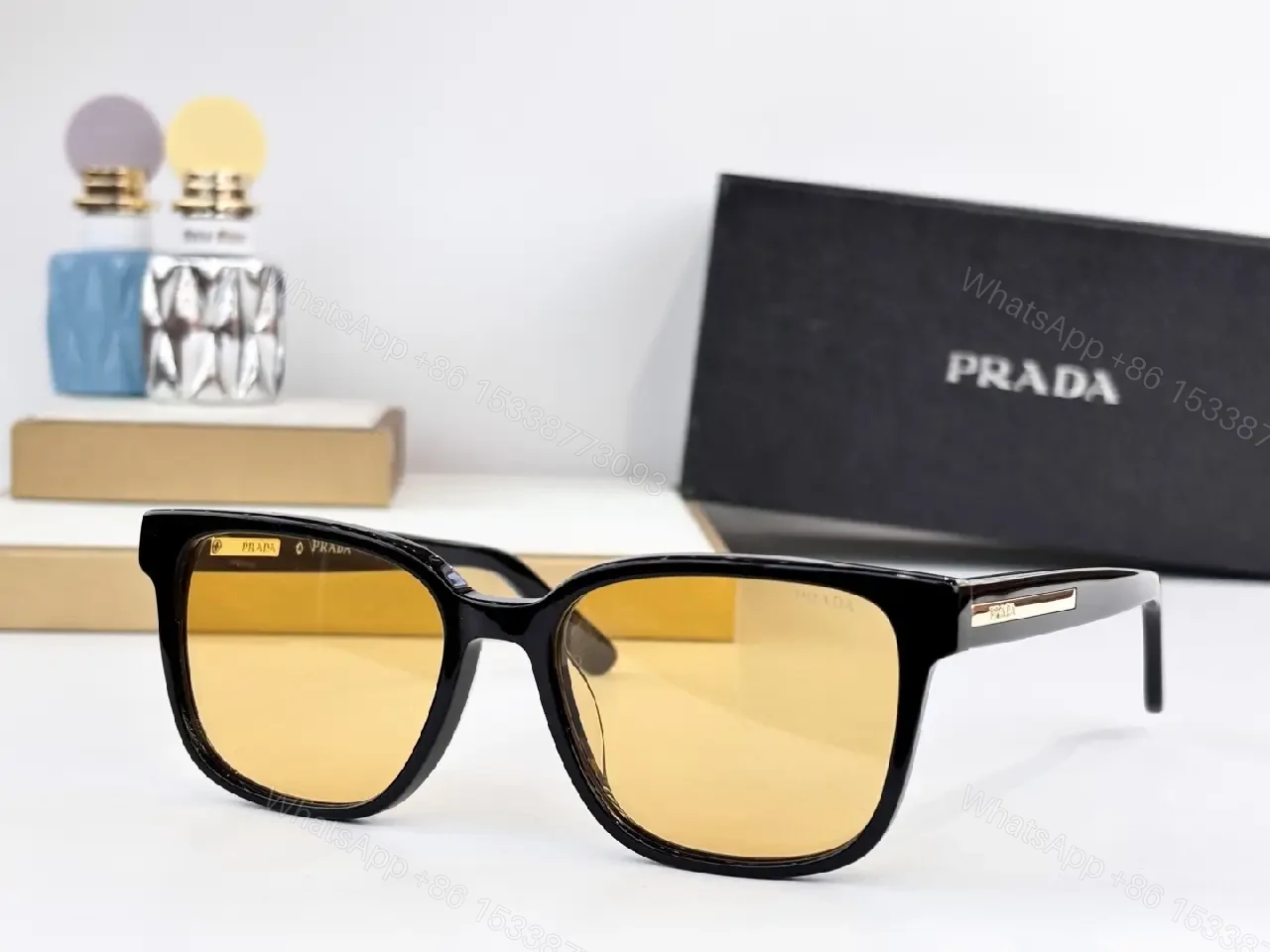 View 5 of Bold-Frame Acetate Sunglasses: Modern Luxury, UV Protection