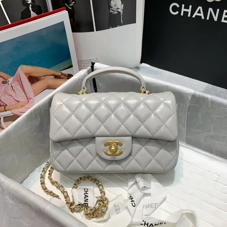 View 8 of Chic Quilted Mini Bag with Gold Clasp â€“ Luxury Everyday Bag