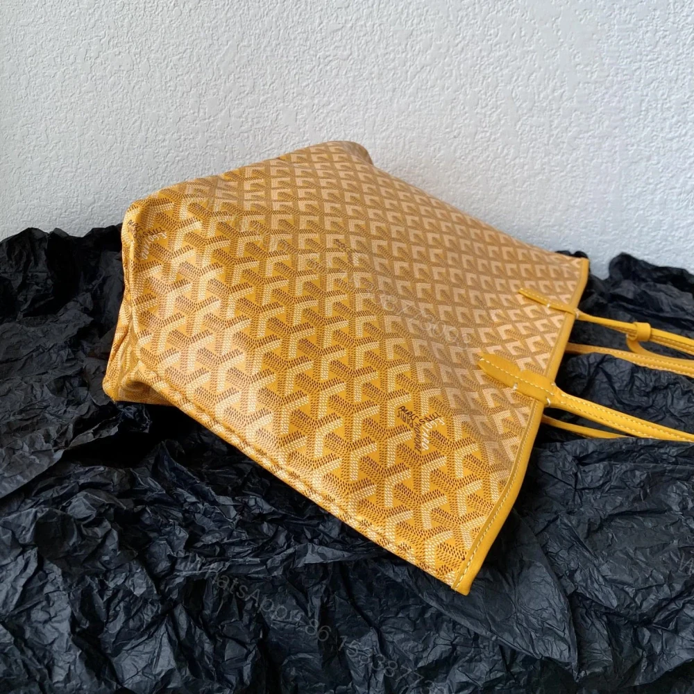 View 3 of 高仿Goyard*STLOUIB滿印Tote購物袋黃色中號免檢版