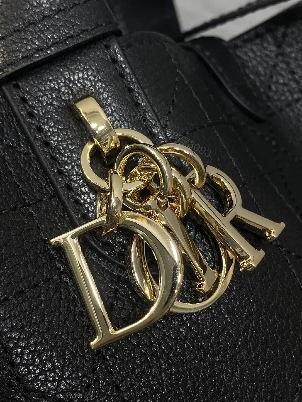 View 8 of Chic Quilted Mini Bag with Gold Charms - Versatile Luxury Bag