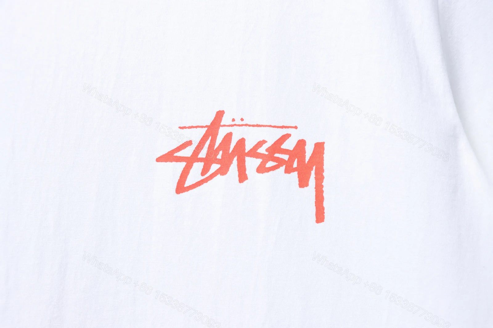 View 4 of Stussy Monroe Print Short Sleeve Shirt white